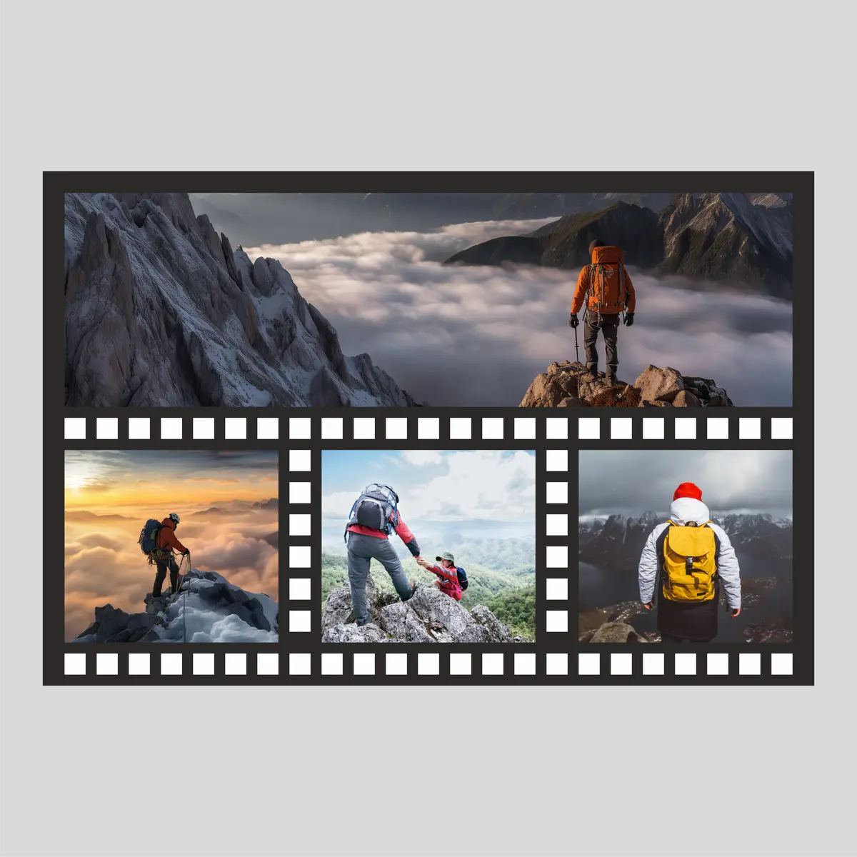 Cinematic 4 acrylic  photo collage