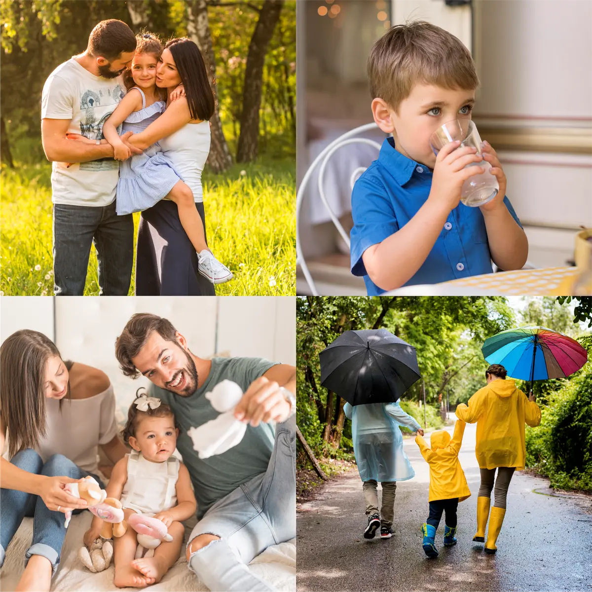 4 photos square  collage photo