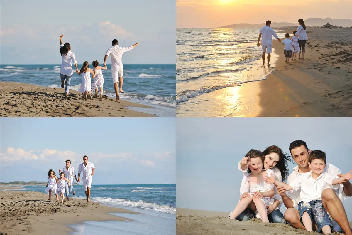 4 Landscape acrylic  photo collage