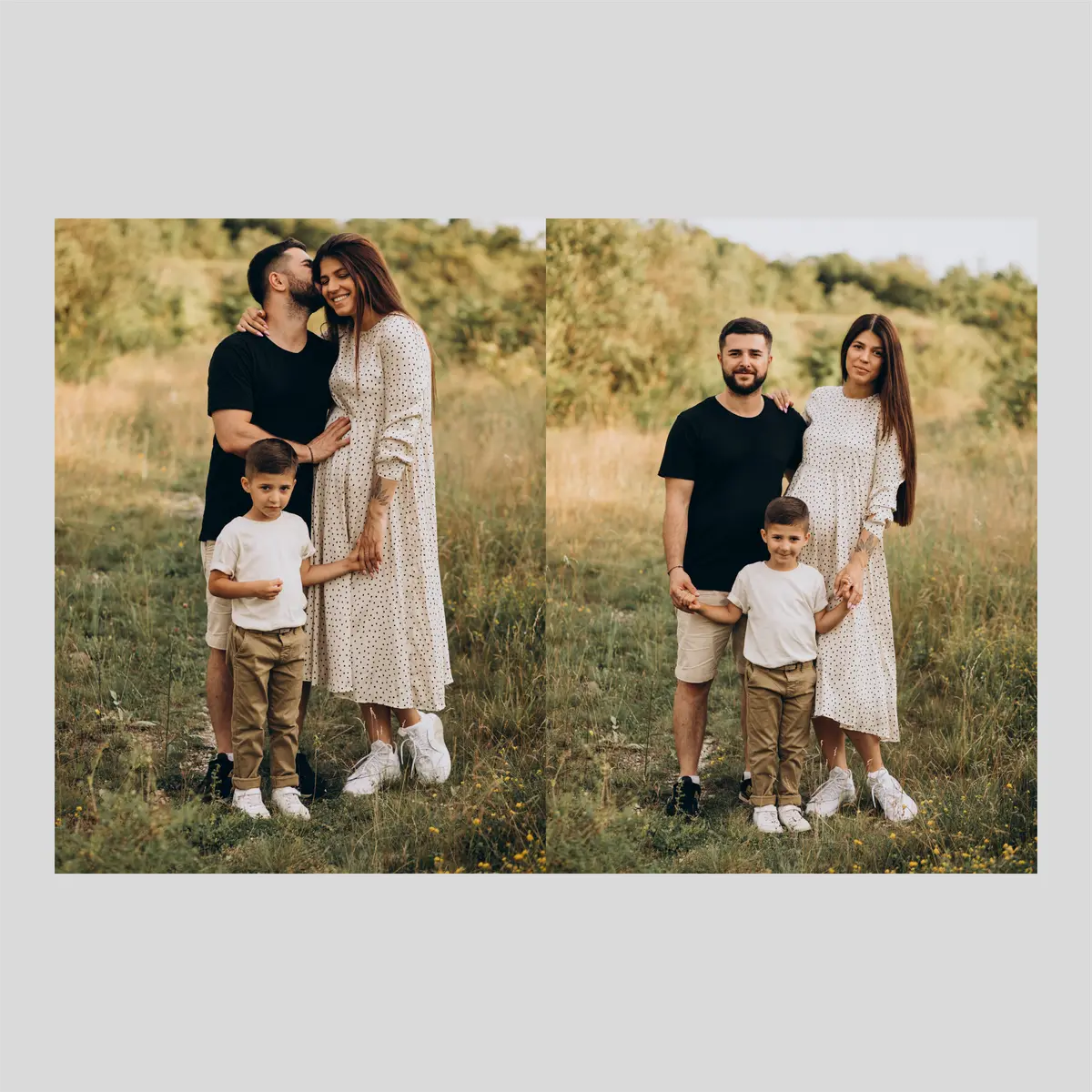 2 photos collage  acrylic photo