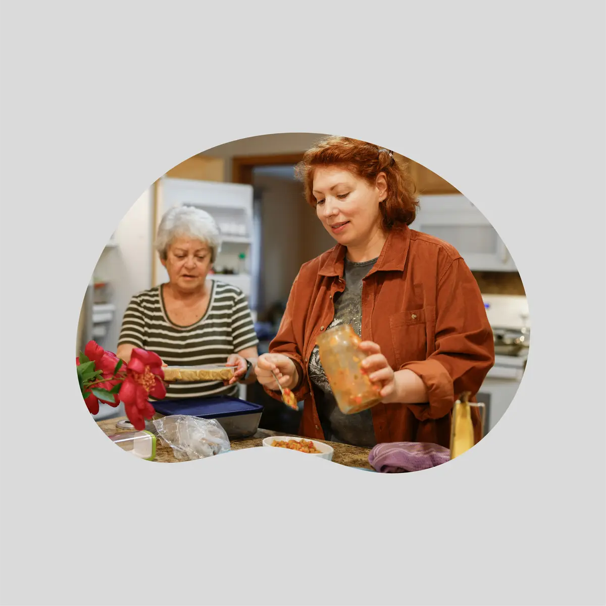 Landscape Bean  Shape Acrylic Photo