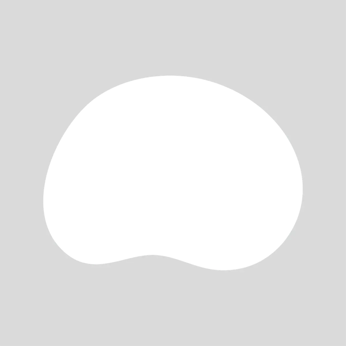 Landscape Bean  Shape Acrylic Photo