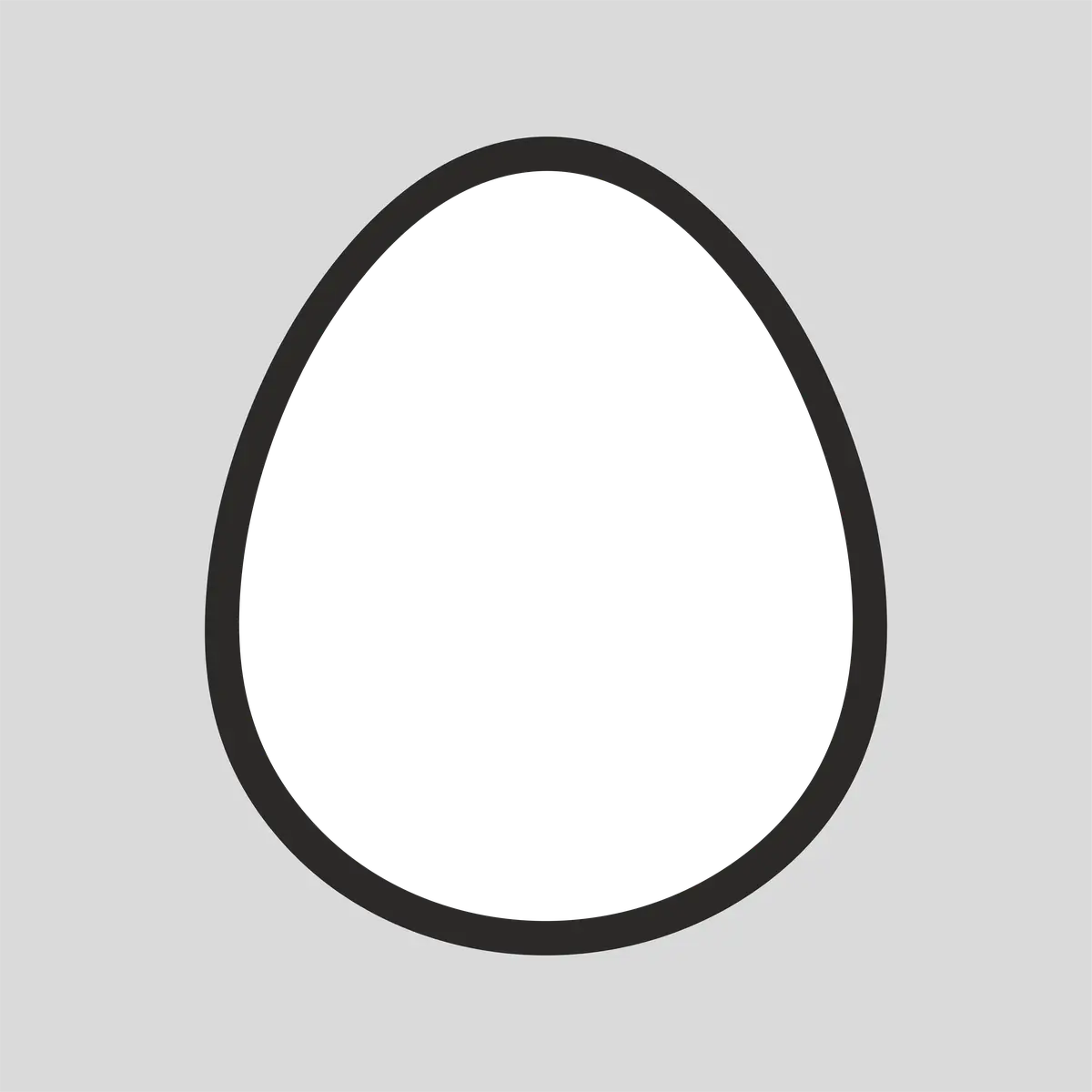 Potrait Egg Shape  Acrylic Photo with  frame