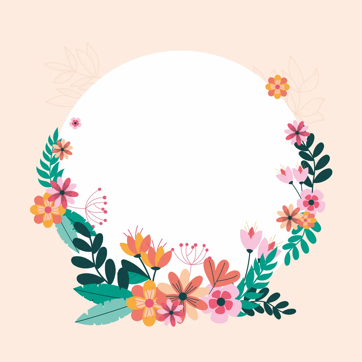 Flower face acrylic photo